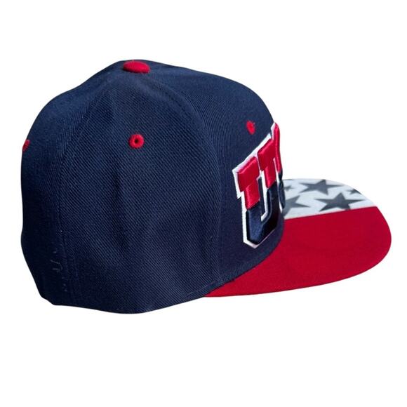 Seventy 7even Y2K era USA snapback hat red white blue - Picture 2 of 5